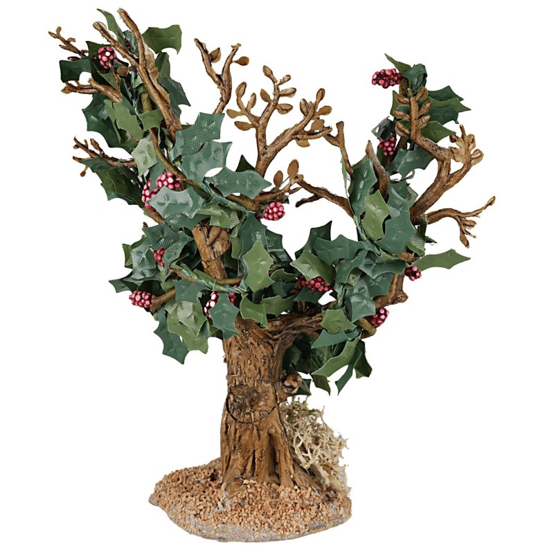 Vite con grappoli d'uva nera h 13,5 cm alberi per presepe