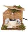 Electric stone fountain for nativity scene