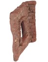 Muro di mattoni in terracotta 16,5x12 cm minuterie presepe