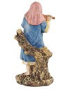 Shepherd with flute in painted resin, Landi economic series 10.