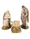 Set natività in resina dipinta serie economica Landi 10 cm