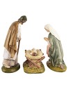 Set natività in resina dipinta serie economica Landi 10 cm