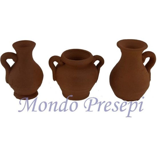 Set 3 amphorae 3 cm -6365-11