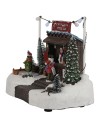 Christmas scene with stall complete with lights and sounds cm