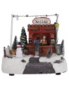 "Christmas market stall with lights and sounds cm"