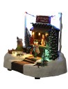 Christmas scene with stall complete with lights and sounds cm