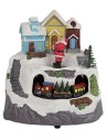 Village with Santa Claus and train complete with lights and sounds cm