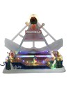 Christmas carousel with rocking ship complete with lights and music