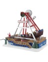 Christmas carousel with rocking ship complete with lights and music