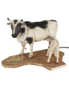 Cow with calf in motion for 30 cm statues