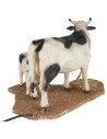 Cow with calf in motion for 30 cm statues