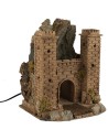 Castle with moving drawbridge, dimensions 26x24x32 cm (height of the bridge)