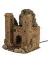 Castle with moving drawbridge, dimensions 26x24x32 cm (height of the bridge)