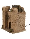 Castle with moving gate, dimensions 24x20x29.5 cm (height)