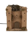 Castle with moving gate, dimensions 24x20x29.5 cm (height)