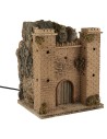 Castle with moving gate, dimensions 24x20x29.5 cm (height)