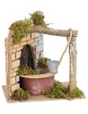 Pozzo per presepe cm 15x10x15,5 h 15x10x15, pozzo, presepe