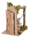 Pozzo per presepe cm 15x10x15,5 h well, resin, statues