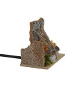 Bivacco con fuoco funzionante cm 10x6x8 h 10cm, fire, height