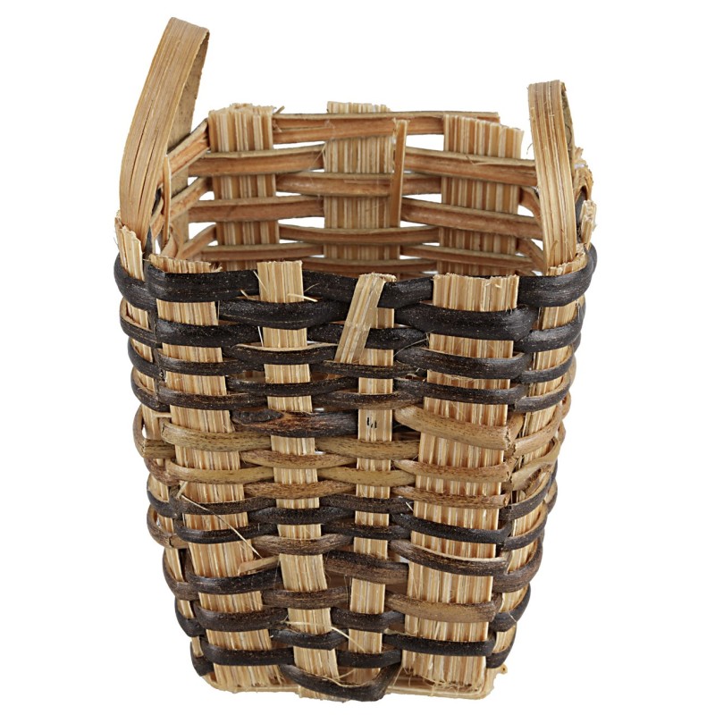 Wicker basket with handles, 7 cm height, wicker, recommended