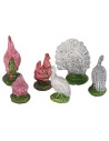 copy of Set of 3 resin chickens for 15-20 cm figurines base