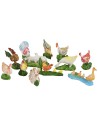 set 12 animali da cortile per statue da 10 cm statue, sono