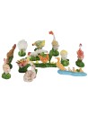 set 12 animali da cortile per statue da 10 cm statue, sono