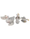 Set 6 gallinacei per presepe sono, gallinacei, altezza, statue