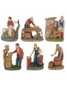 Set 6 artigiani 10 cm per presepe presepe, artigiani Mondo