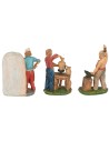 Set 6 statuine a lavoro 10 cm per presepe lavoro, presepe