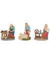 Set 6 statuine a lavoro 10 cm per presepe lavoro, presepe