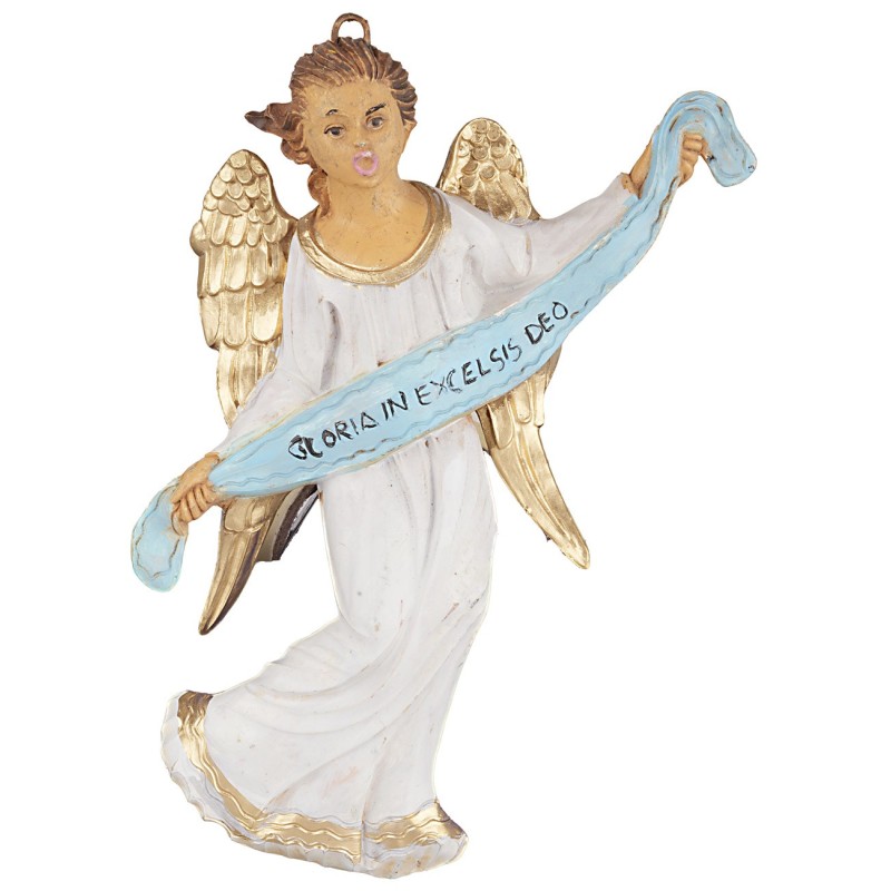 Angel with 'Gloria' banner series 30 cm