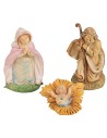 Natività 5 soggetti serie 8 cm statue moranduzzo, statue landi