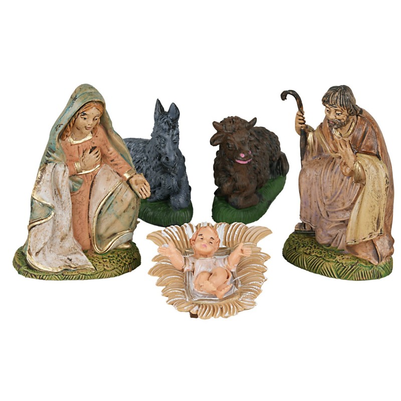 copy of Natività 5 soggetti serie 8 cm statues landi, statues