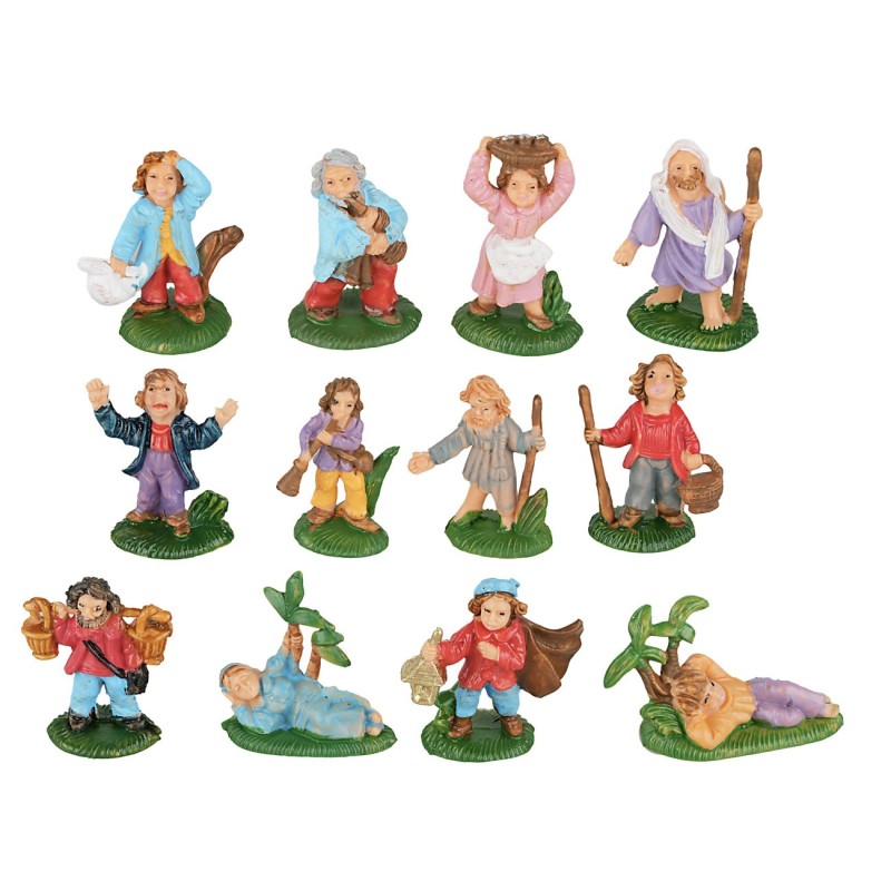 Pastori serie 3 cm per presepe Mondo Presepi