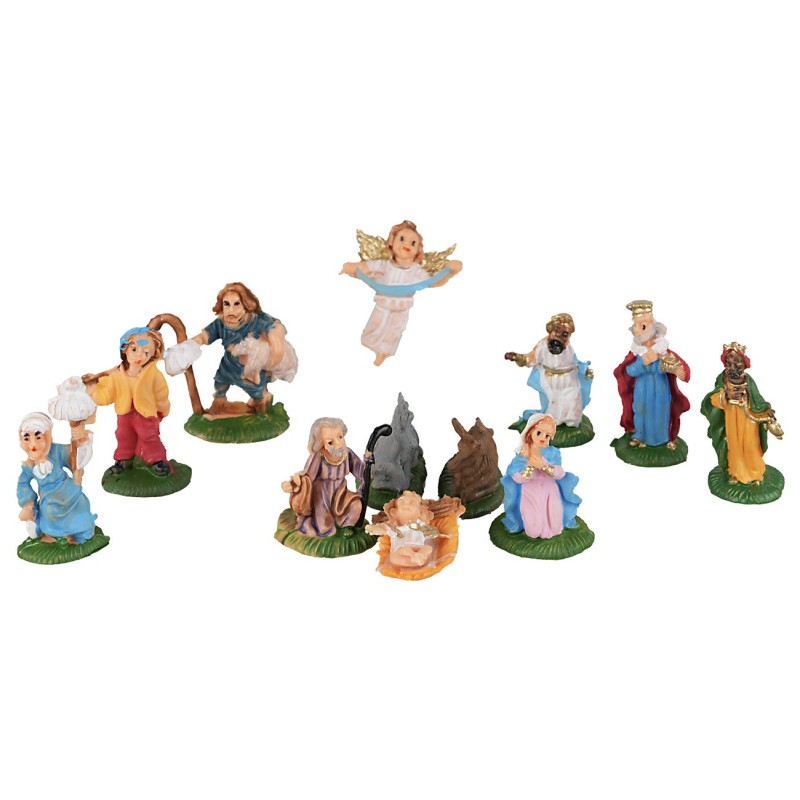 Conjunto de Natividad de 3 cm, 12 figuras para el belén.