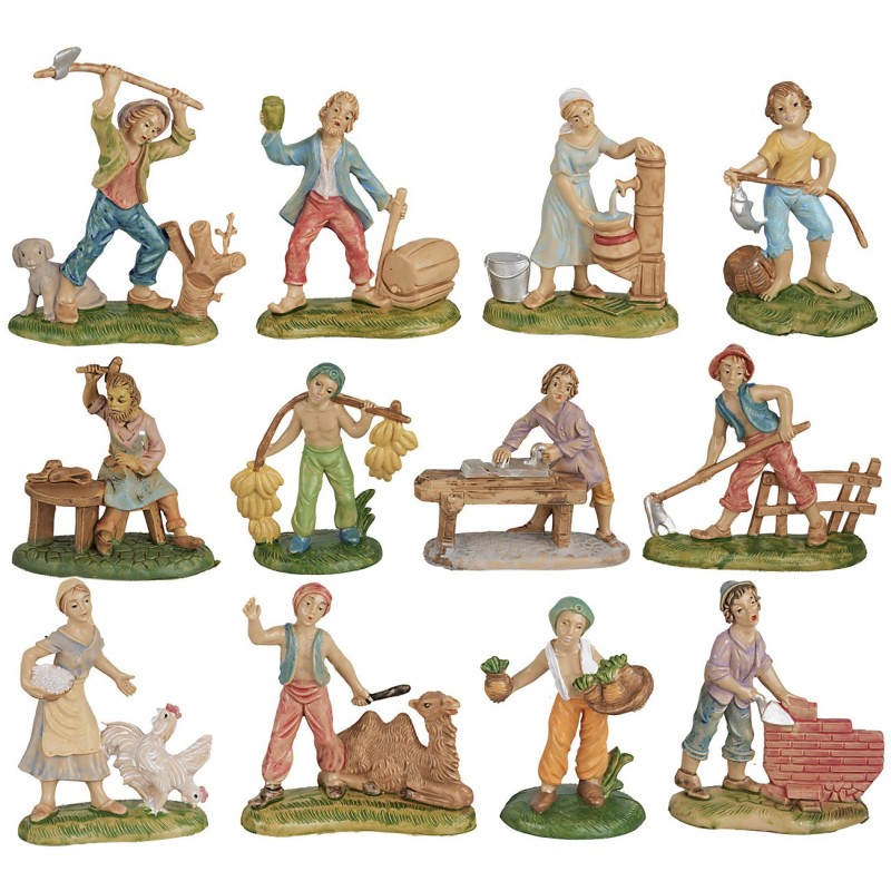 copy of Set of 8 PVC shepherds 8 cm