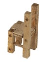 Sedia in legno cm 2,5x2,5x5 h per presepe Mondo Presepi