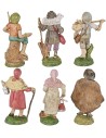 Set 6 statuine 10 cm per presepe per presepe Mondo Presepi