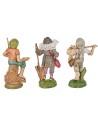 Set 6 statuine 10 cm per presepe per presepe Mondo Presepi