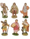 Set 6 statue 10 cm per presepe per presepe Mondo Presepi