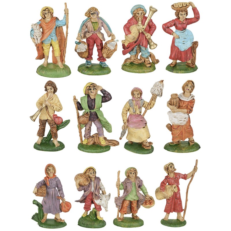 Pastori sfusi serie 8 cm per presepe Mondo Presepi