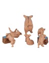 Pig family 12.5x3.5 cm base, height, family, excluded, cribs