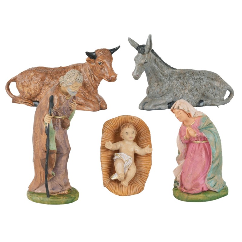 Set natività 3 soggetti serie cm 15 per presepe Mondo Presepi