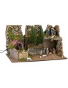 copy of Presepe illuminato con cascata funzionante cm 60x35x33h