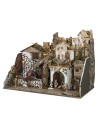 copy of Presepe illuminato con mulino elettrico cm 60x35x35h