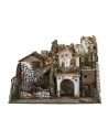 copy of Presepe illuminato con mulino elettrico cm 60x35x35h