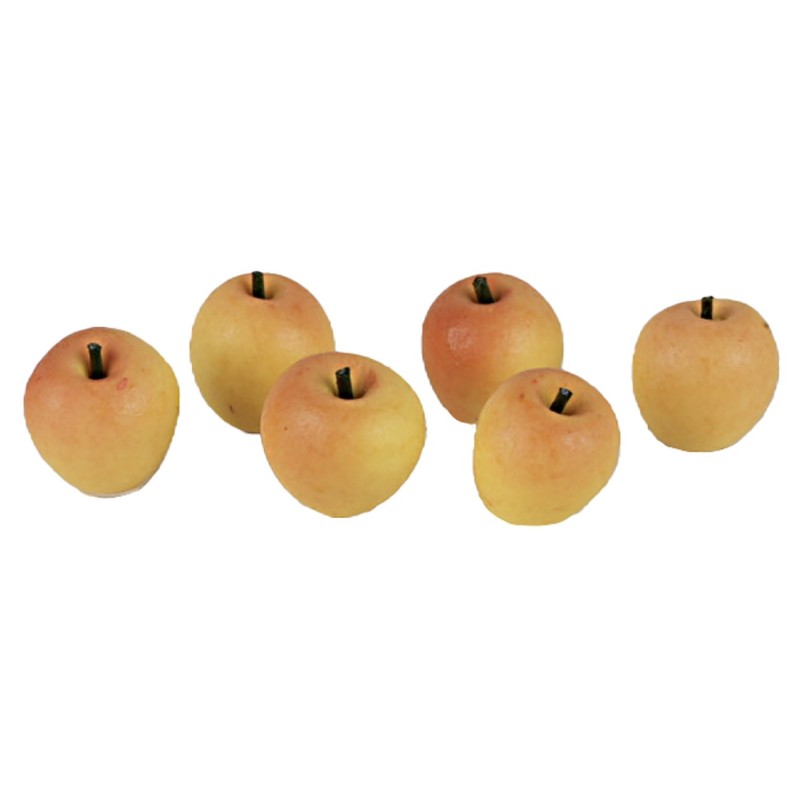 copy of Set of 6 yellow-red apples ø 1.1 cm