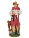 Statuina pastore con pecora serie 13 cm per presepe Mondo