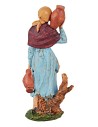 Statuina donna con anfore serie 13 cm per presepe Mondo Presepi